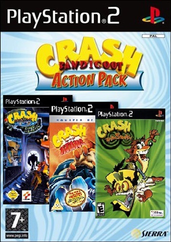 Crash fashion Bandicoot Action Pack For Playstation 2